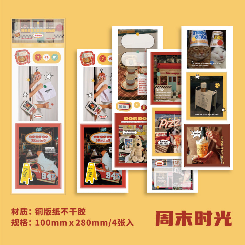 4 Pcs Life Stickers ZMXQT