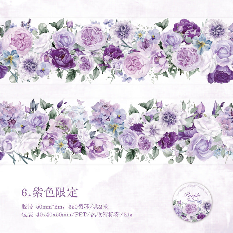 1 Roll Flowers PET Tape HKCJ