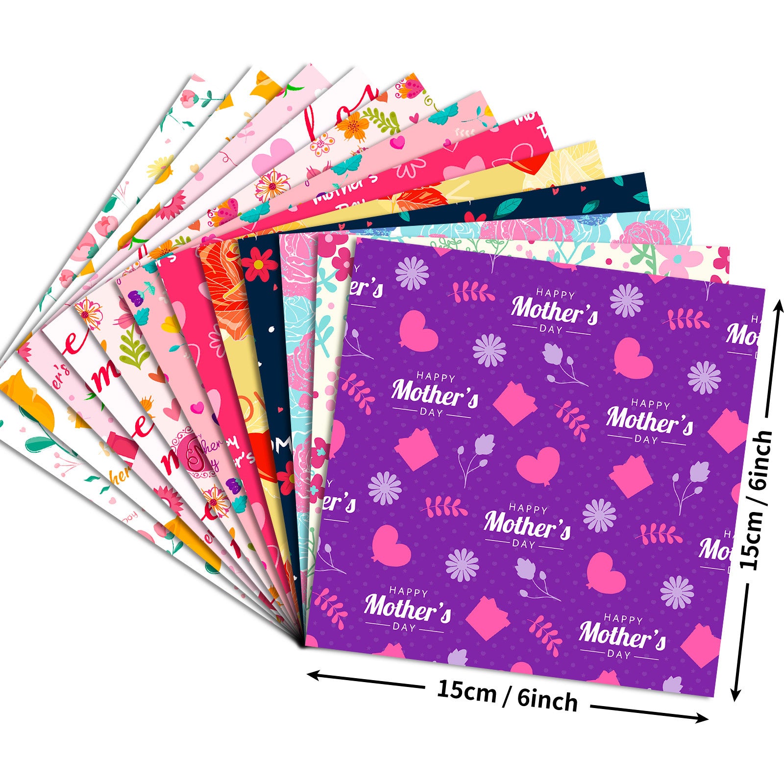 6 inch Mother's Day Scrapbook Paper Pad PA784