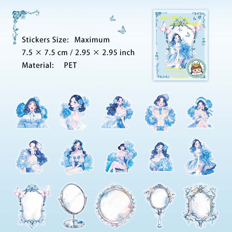 15 Pcs Party Girl PET Stickers CXQZ