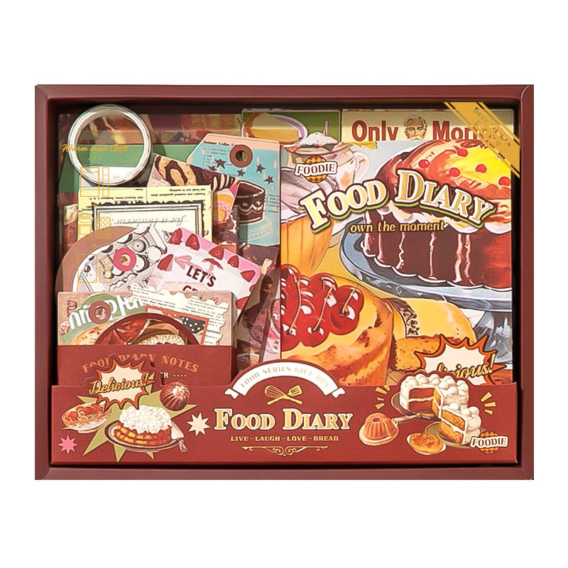 154 Pcs Dinner Food Scrapbook Supplies Kit TMSG