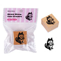 Kawaii Funny Cat Wood Stamp - Fish Meow