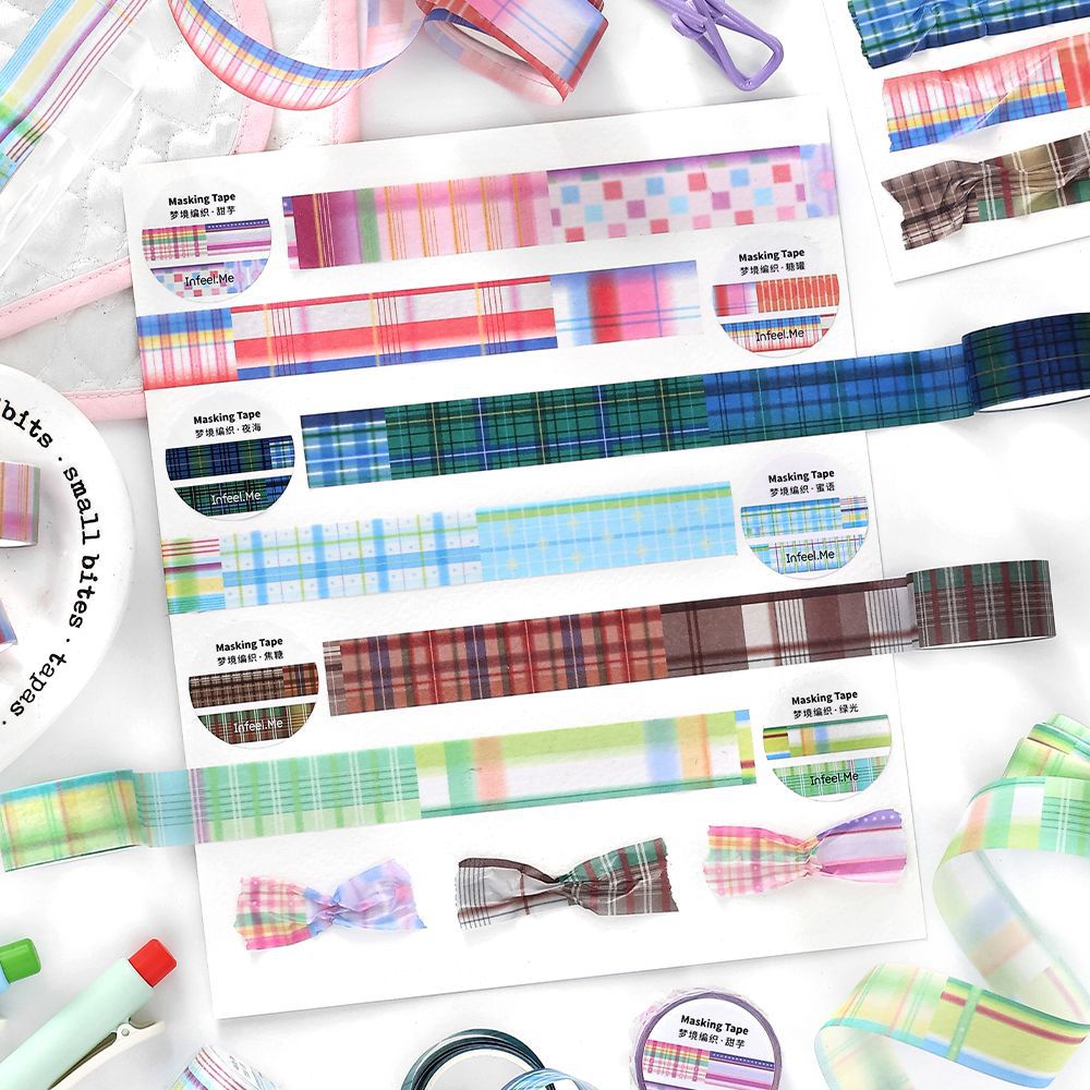 1 Roll Grid Themed Washi Tape MJBZ