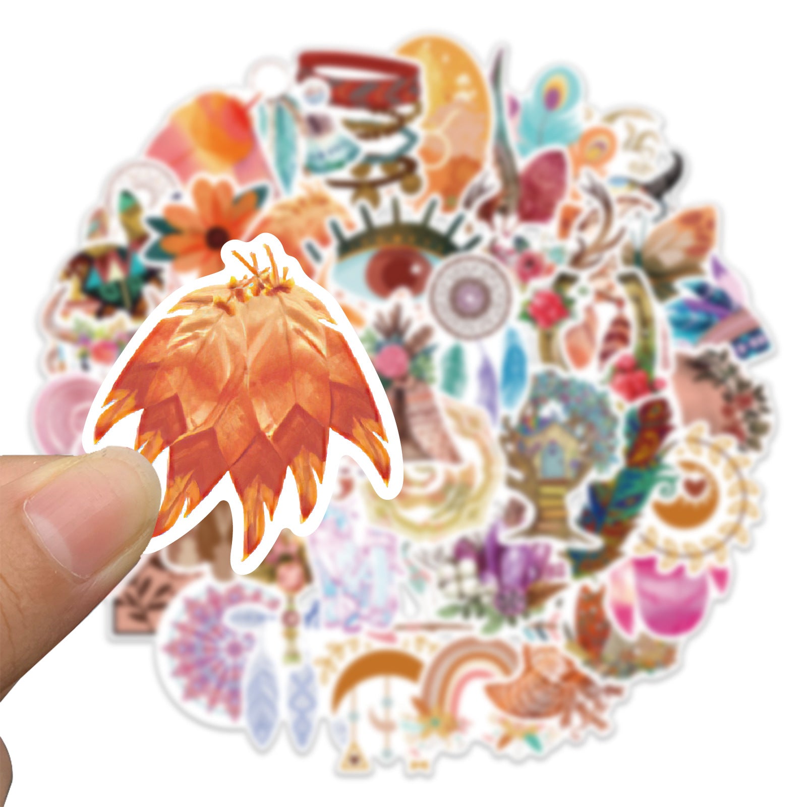 50PCS Boho Waterproof Vinyl Stickers BHO05