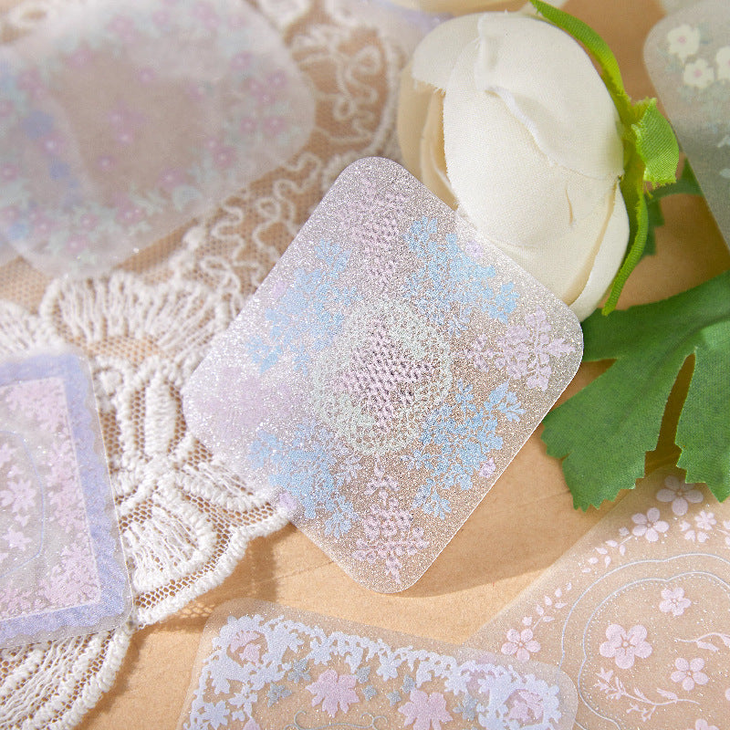 30 Pcs Aesthetic Journal PET Stickers MZXL