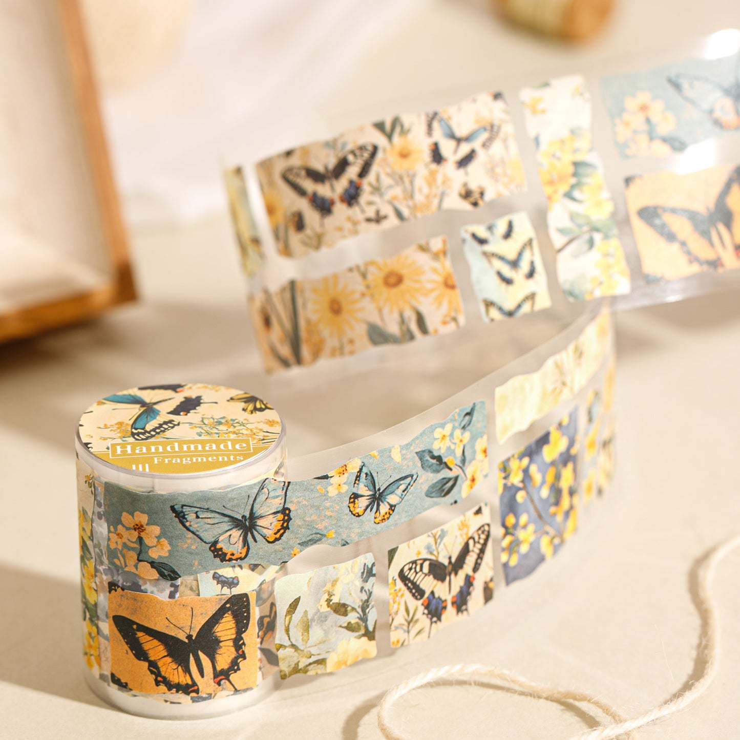 1 Roll Vintage Floral Stickers Tape SZSY