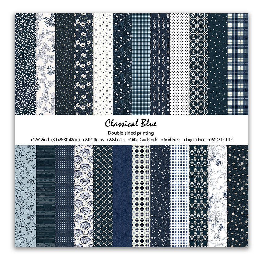 12 inch Scrapbook Paper Pad JYY120