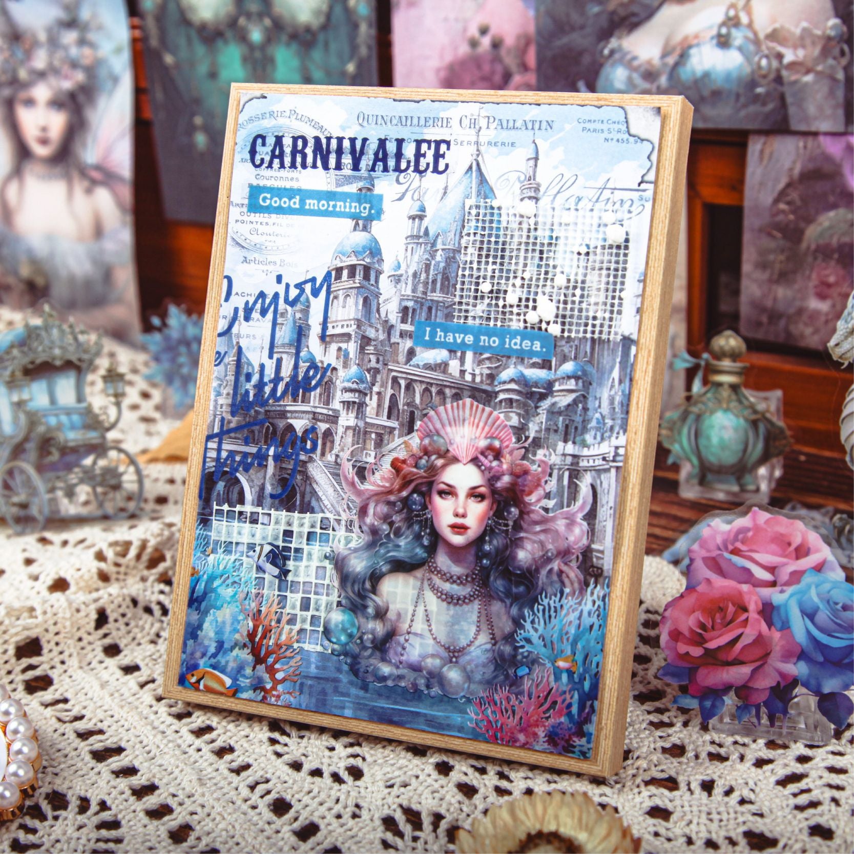 27 Pcs Fantasy Theme Junk Journal Suppleis Kit MHXL