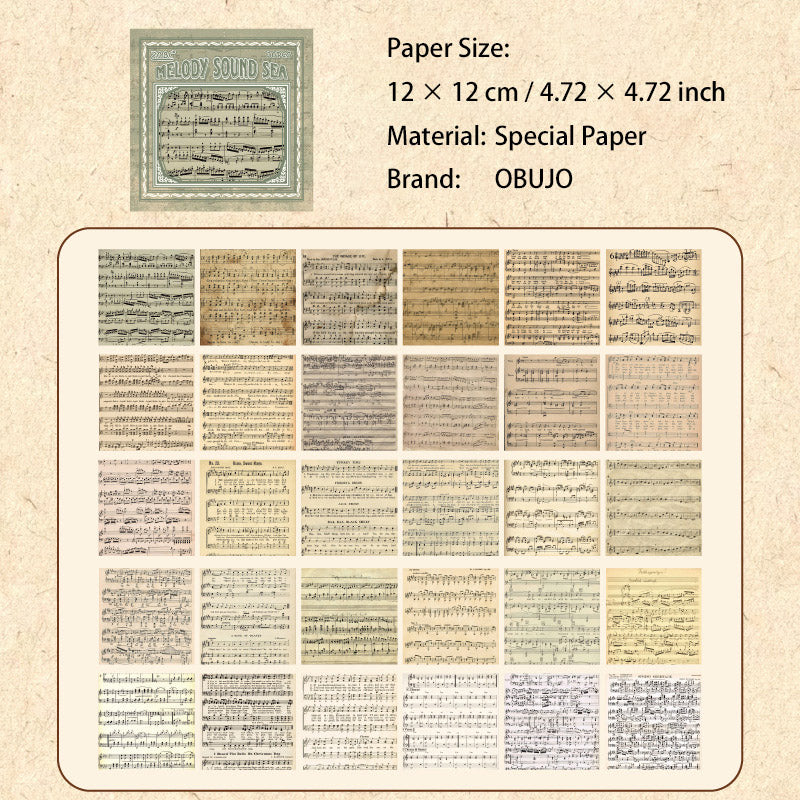 30 Pcs Vintage Scrapbook Paper OFCY
