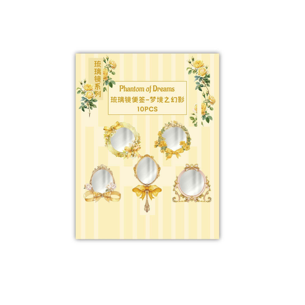 10 Pcs Mirror Theme Notepad Paper LLJXL
