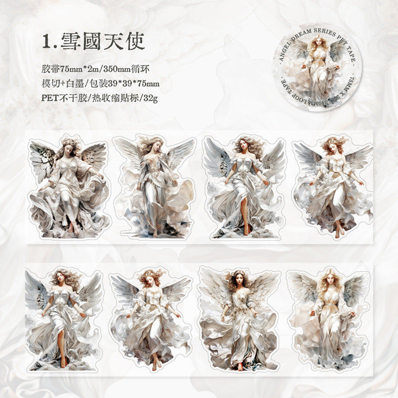 1 Roll Angela PET Stickers Tape TSMJ