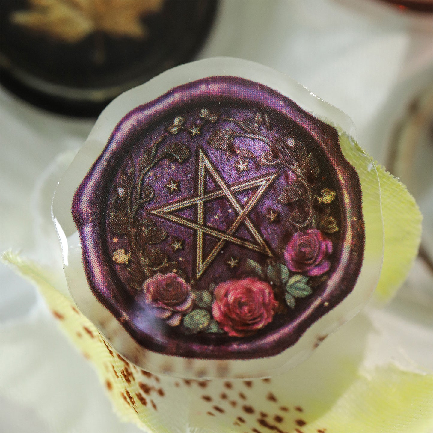 27 Pcs Vintage Journal Paper and Wax Seal Stickers WMDX