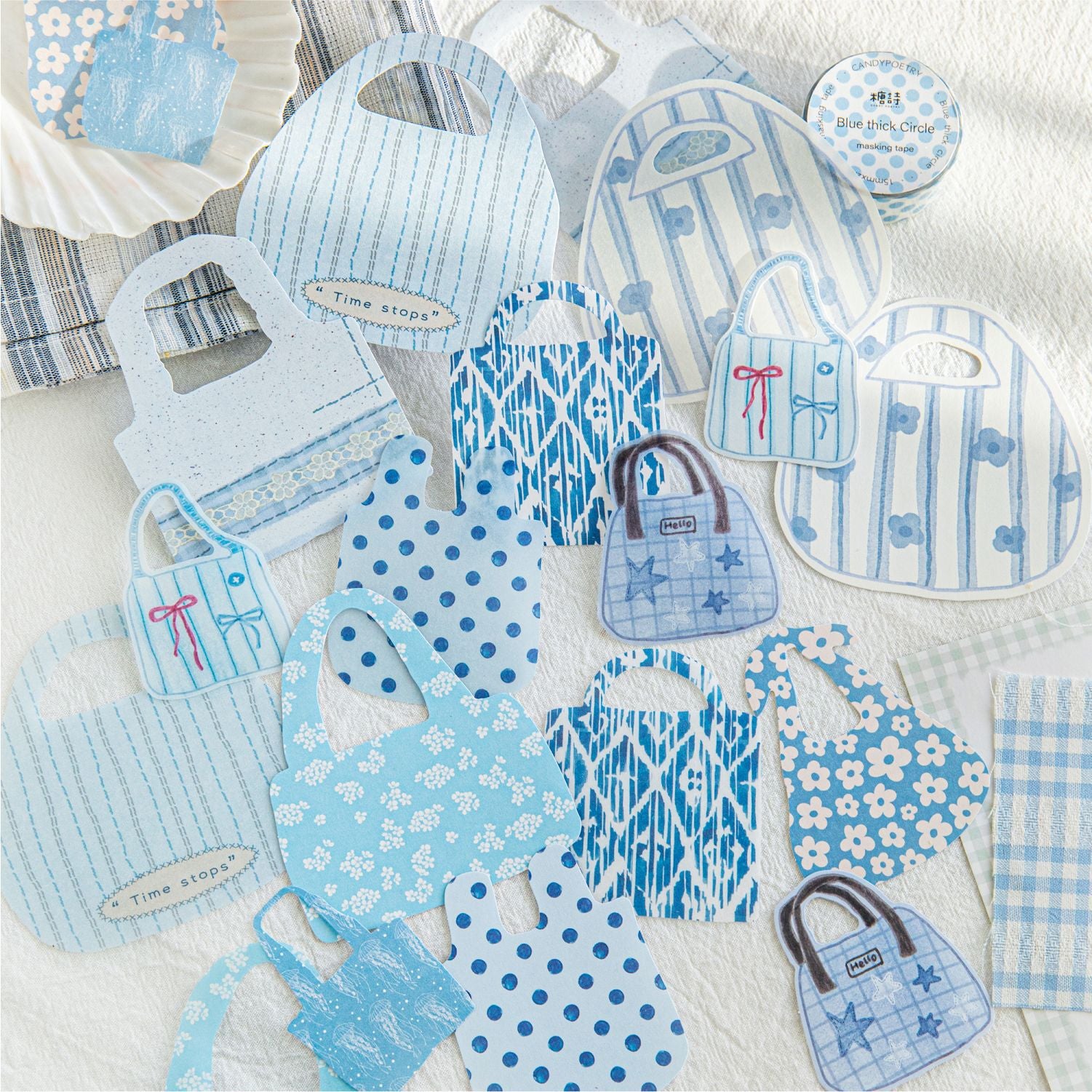 20 Pcs Bag Themed Stickers LGXB