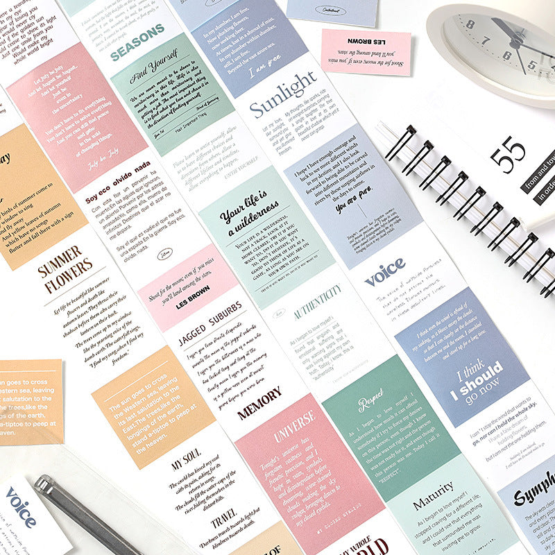 4 Rolls Words Quote Tape Set QYHY