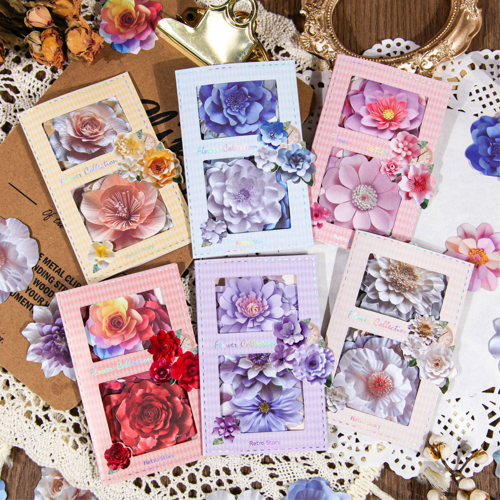 30 Pcs Flower Stickers HSJX