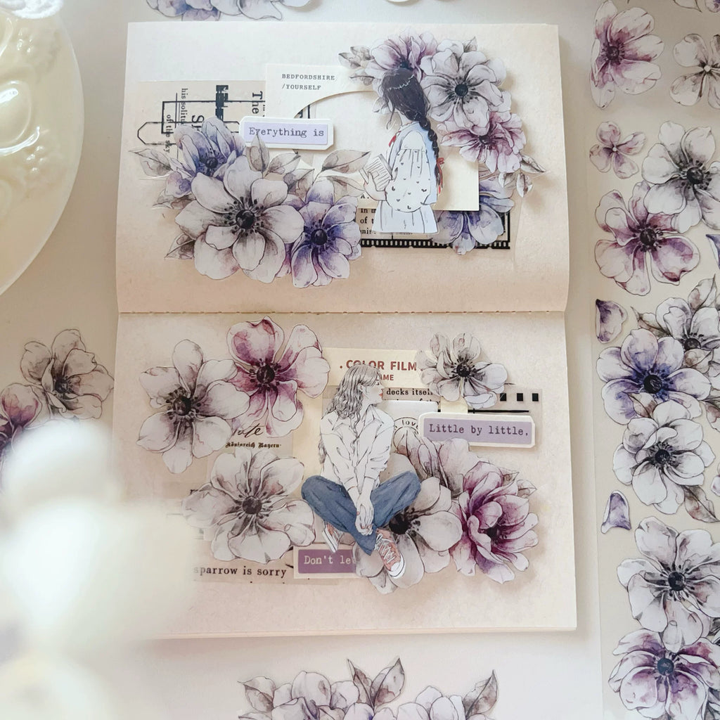 Floral Decorative Tape Rolls- Anemone Breeze