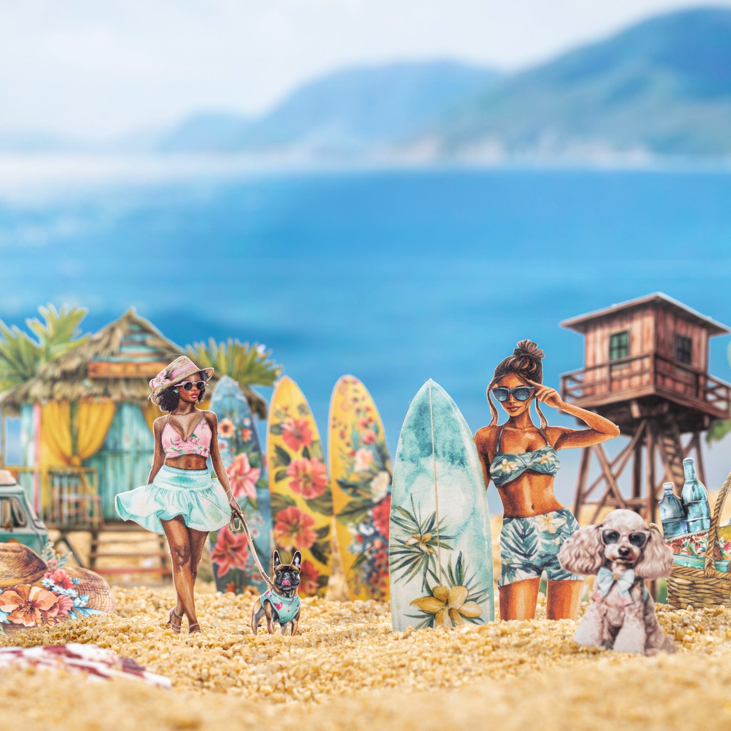 20 Pcs Travel Themed Stickers XRLC