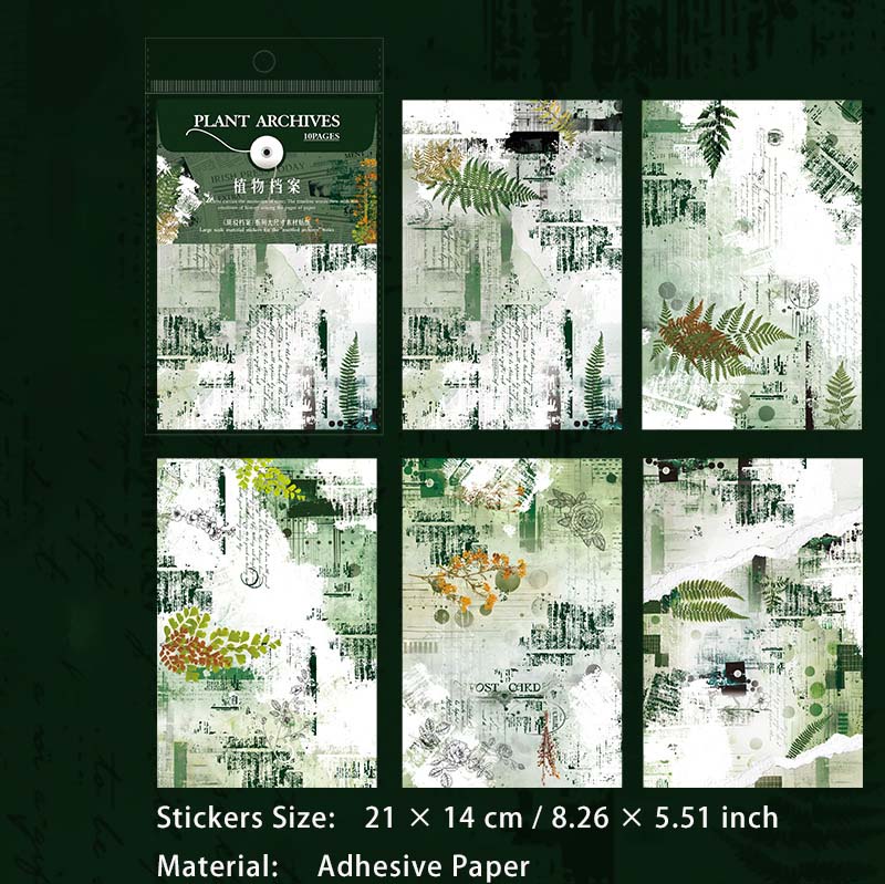 10 Pcs Vintage Junk Journal Stickers BBDA