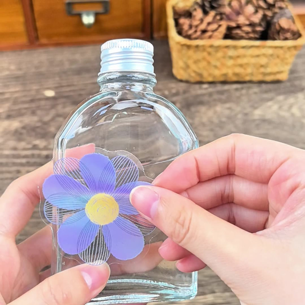 20 Pcs Flower PET Stickers RCXL