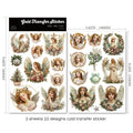 2 Sheets Waterproof Rub on Stickers - Angel