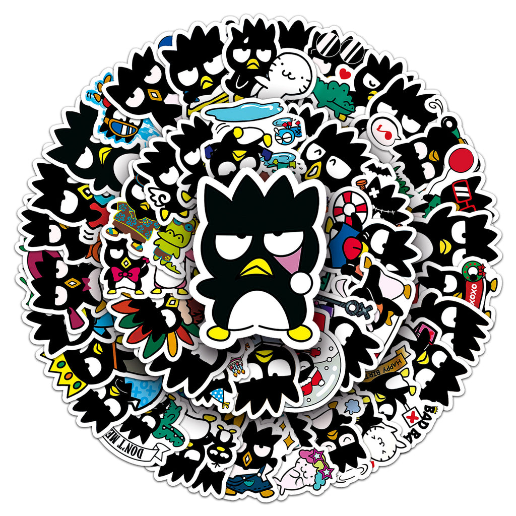 50 Pcs Vinyl Penguin Stickers KQE1016
