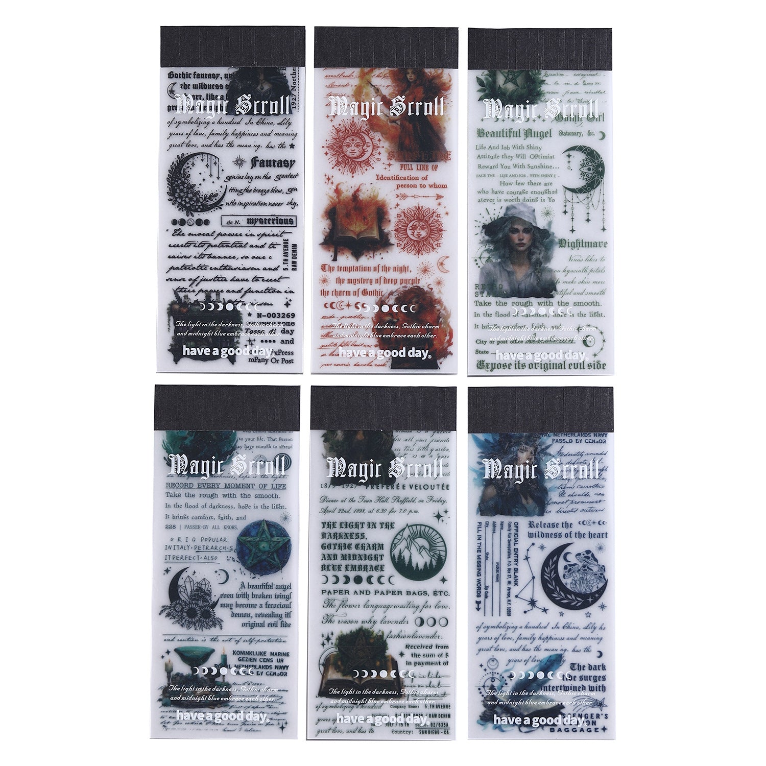 30 Sheets Magic Themed Scrapbook Paper MFJC
