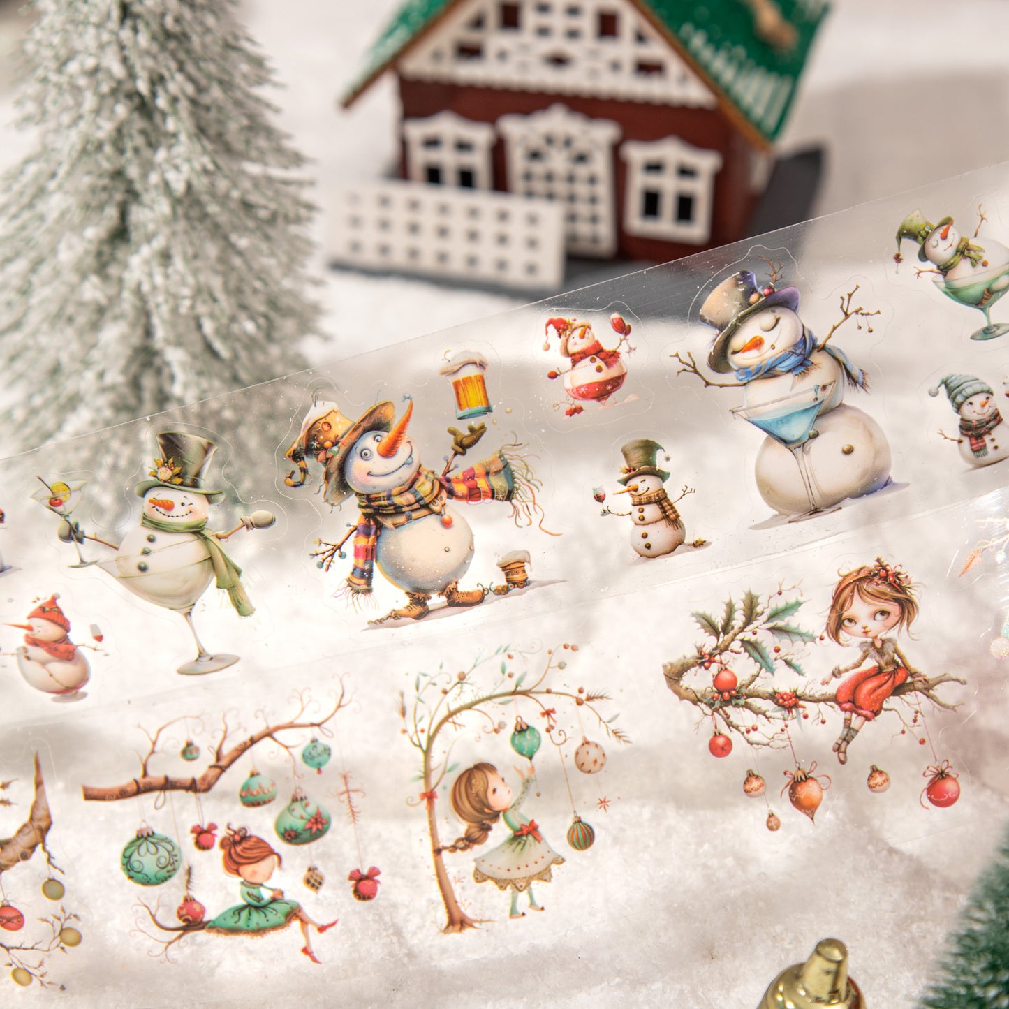 1 Roll Christmas Theme Washi Tape QYSDY