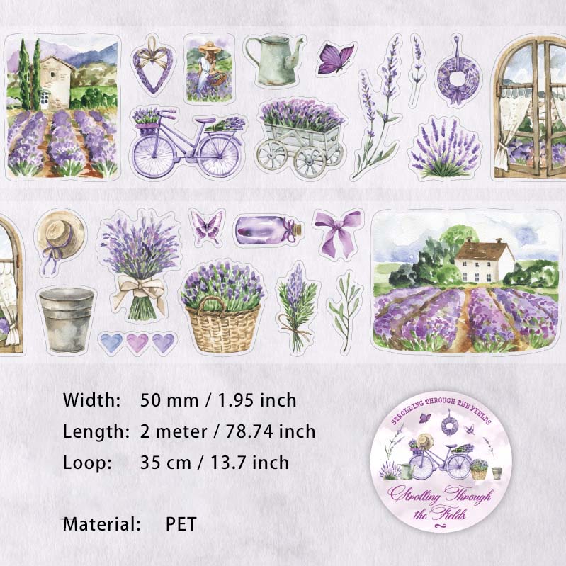 1 Roll Country House PET Stickers Tape TYMB