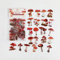 40 Pcs Mushroom PET Stickers