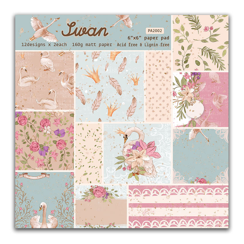 6 inch Scrapbook Paper Pad JYY6004