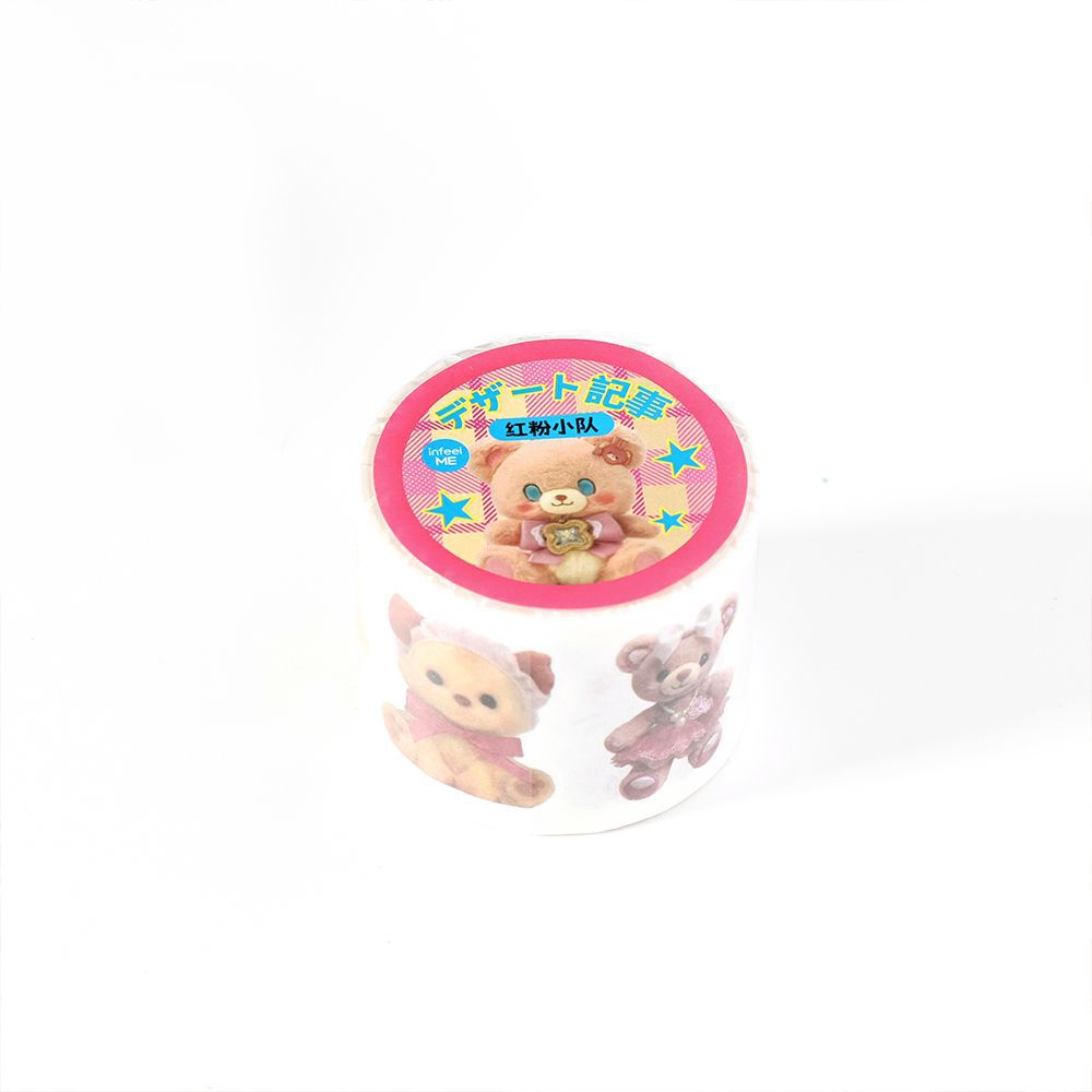 1 Roll Diecut Bear Washi Stickers Tape WOLY