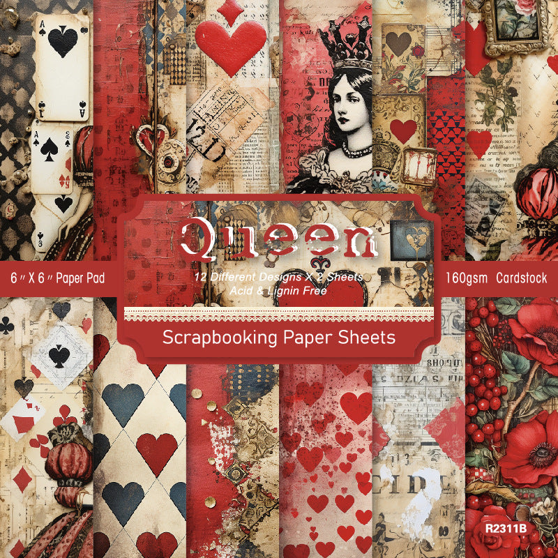 6 inch Queen Scrapbook Paper Pad SKP311