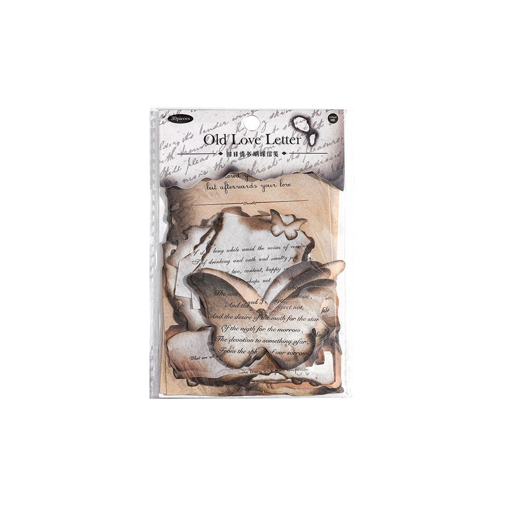 30 Pcs Burnt Style Scrapbook Paper JRQS