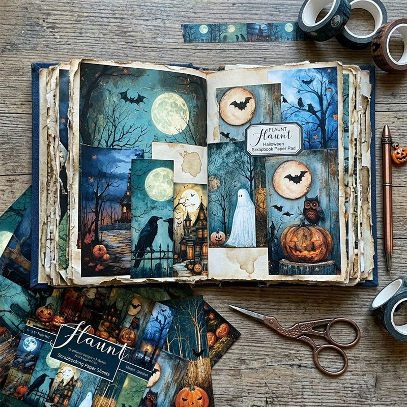 6 inch Halloween Scrapbook Paper Pad SKP2038