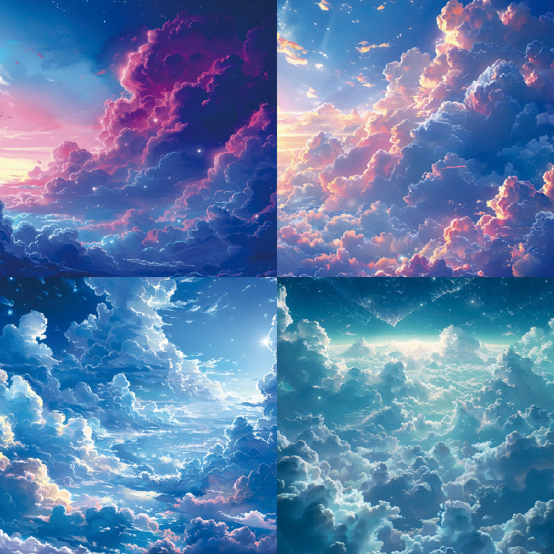 6 inch Fantasy Cloud Scrapbook Paper Pad SKP001