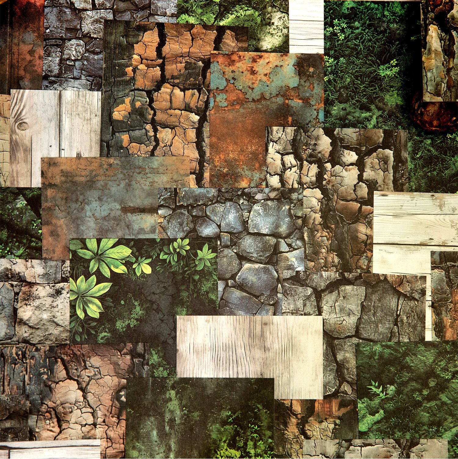 30 Pcs Nature Texture Scrapbook Paper SYZZ