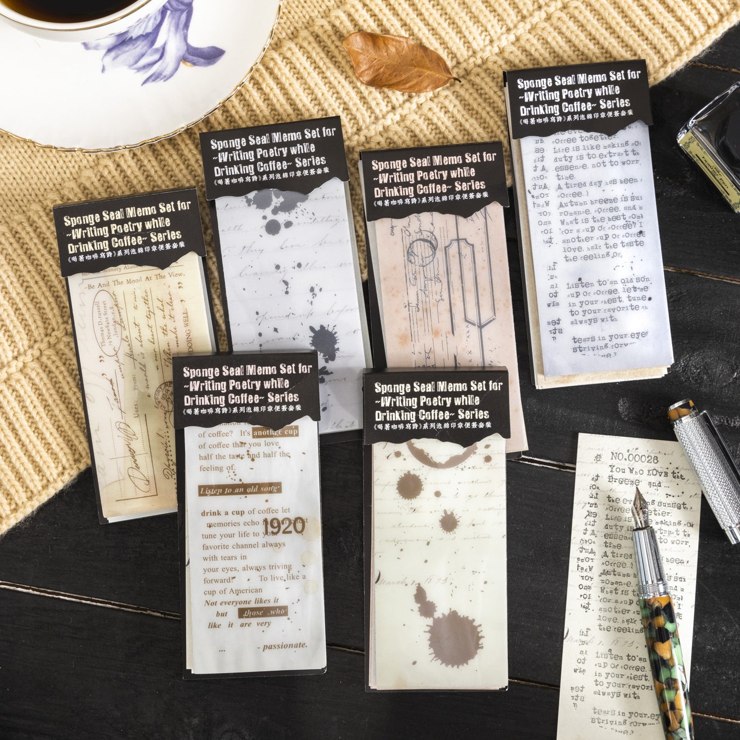 11 Pcs Junk Journal Paper and Silicone Stamp Kit HKFXS