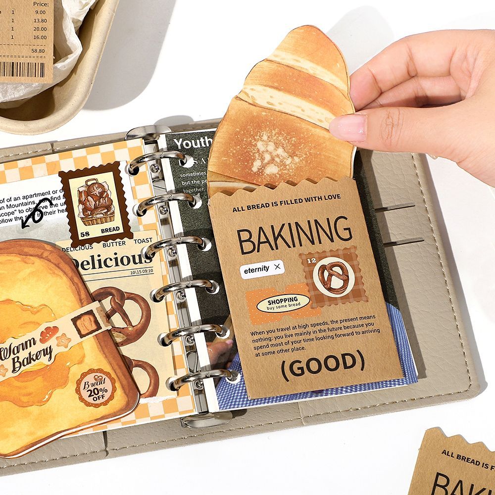 24 Pcs Food Theme Junk Journal Paper and Stickers Kit XXMC