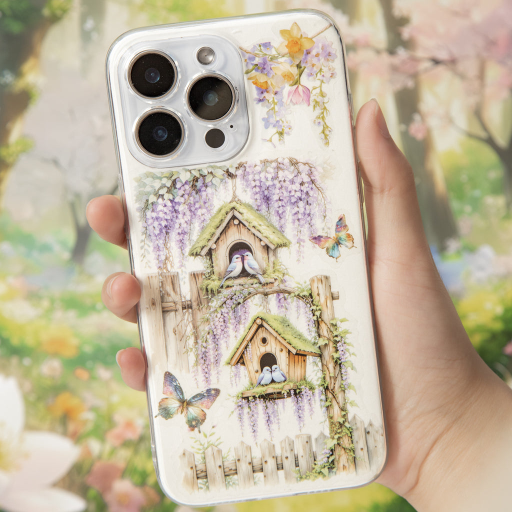 10 Pcs Bird Cage PET Stickers NYXZ