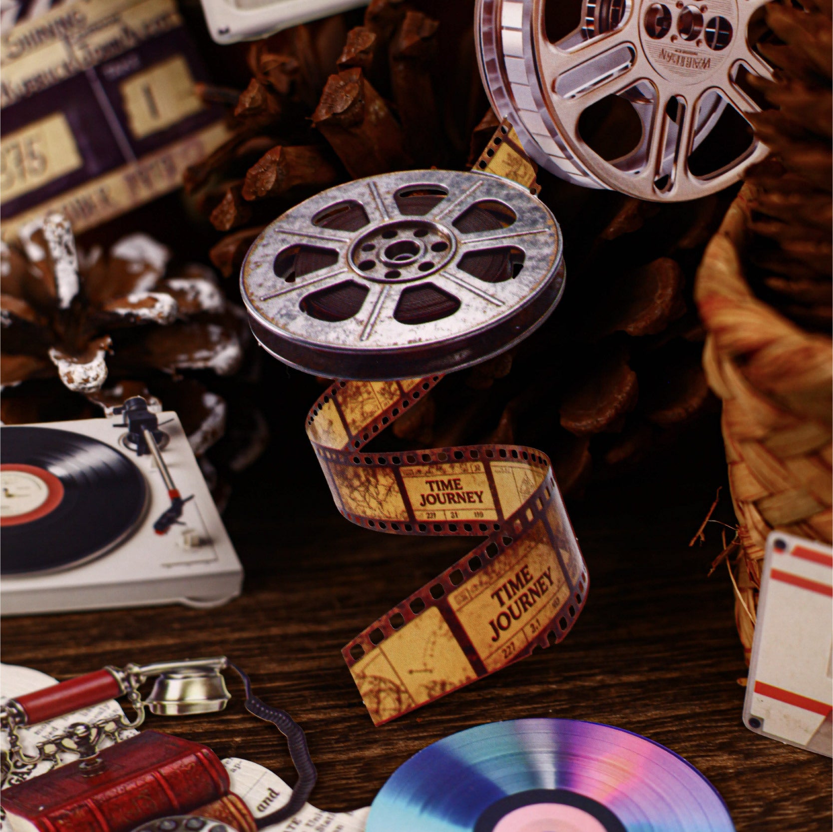 10 Pcs Vintage Antiques Cardstock Stickers LSXL