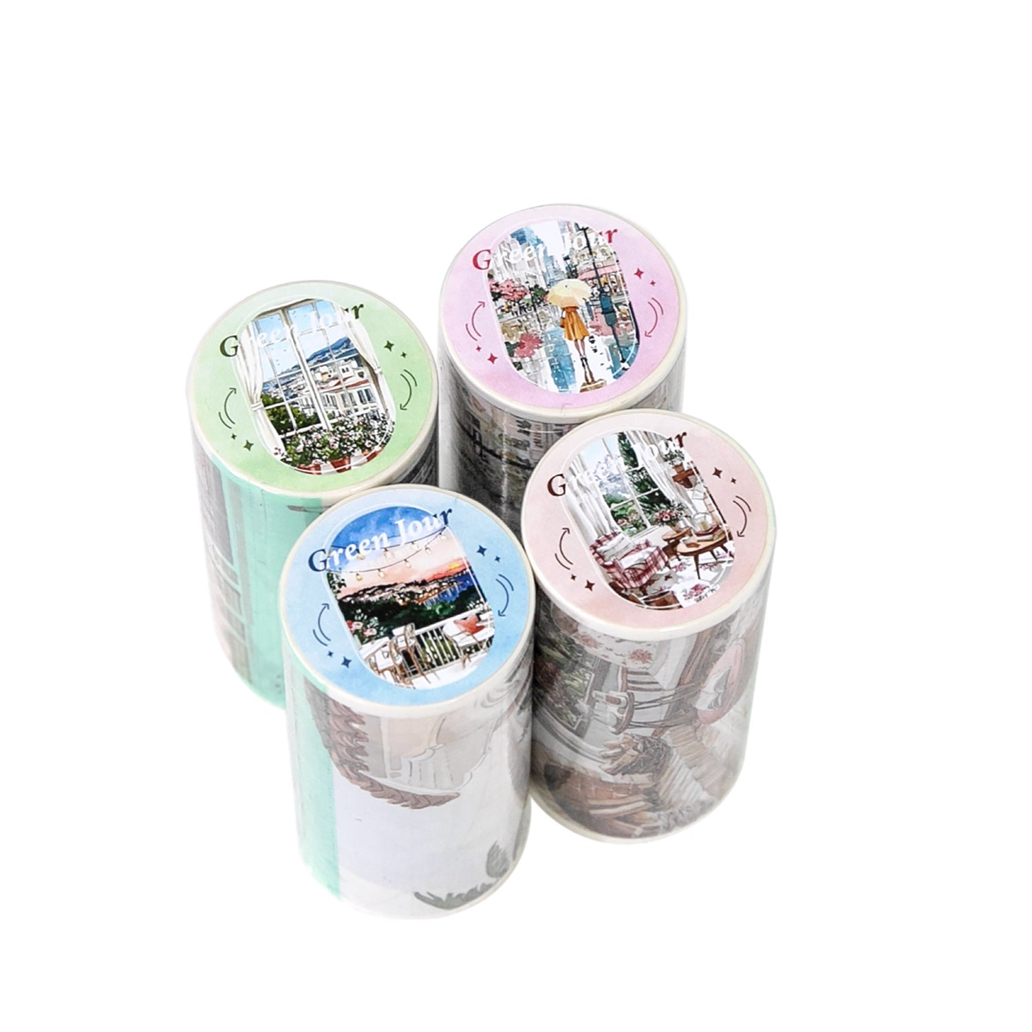 1 Roll Travel Landscape Washi Tape LYMY