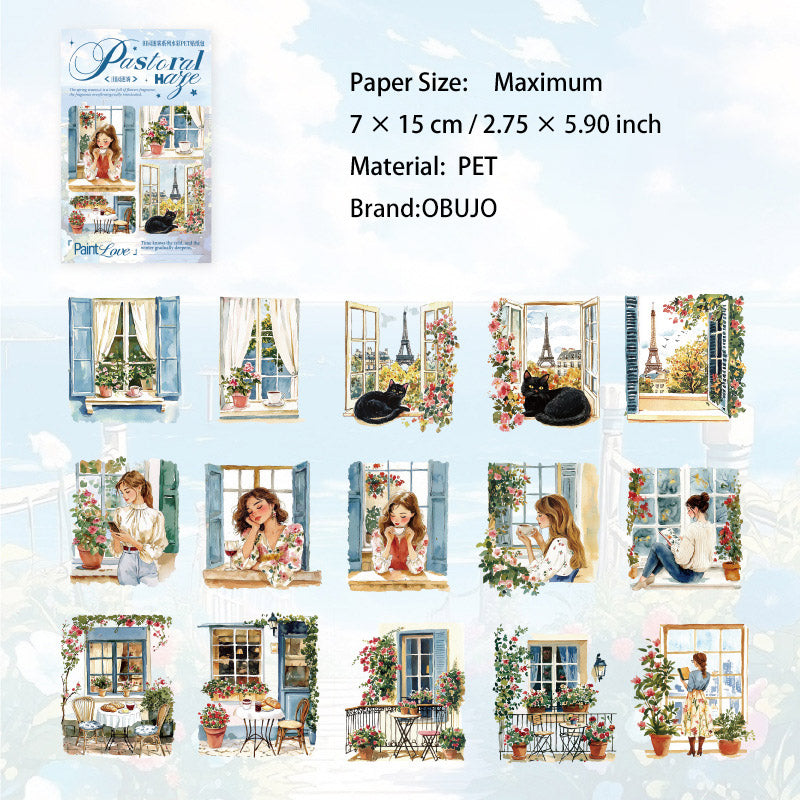 30 Pcs Garden Theme PET Stickers TYMW