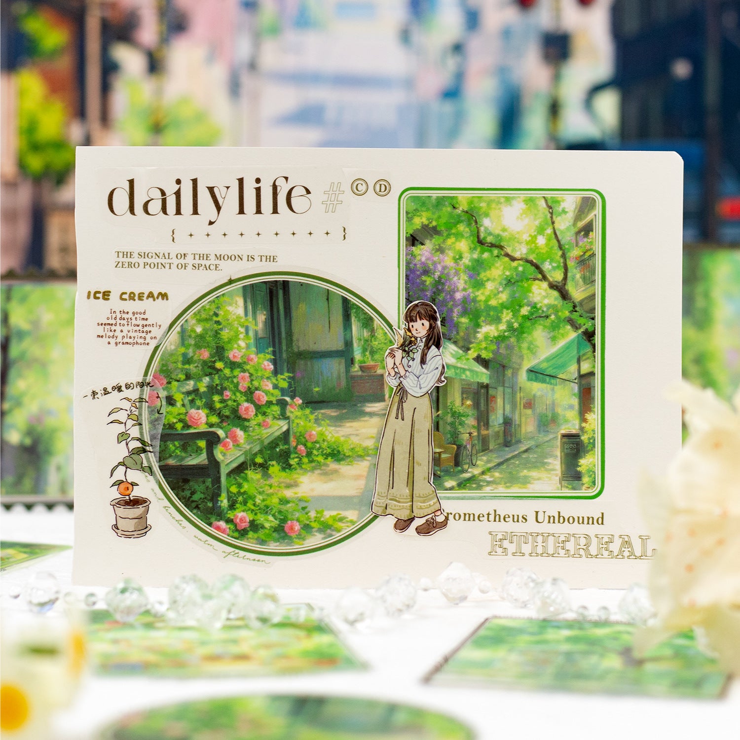 10 Pcs Travel Landscape PET Stickers TBLX