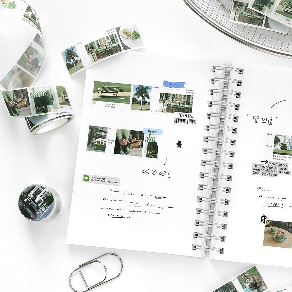 1 Roll Landscape Washi Stickers Tape JQLFZN