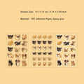 3 Sheets Cute Pets Stickers DYDN
