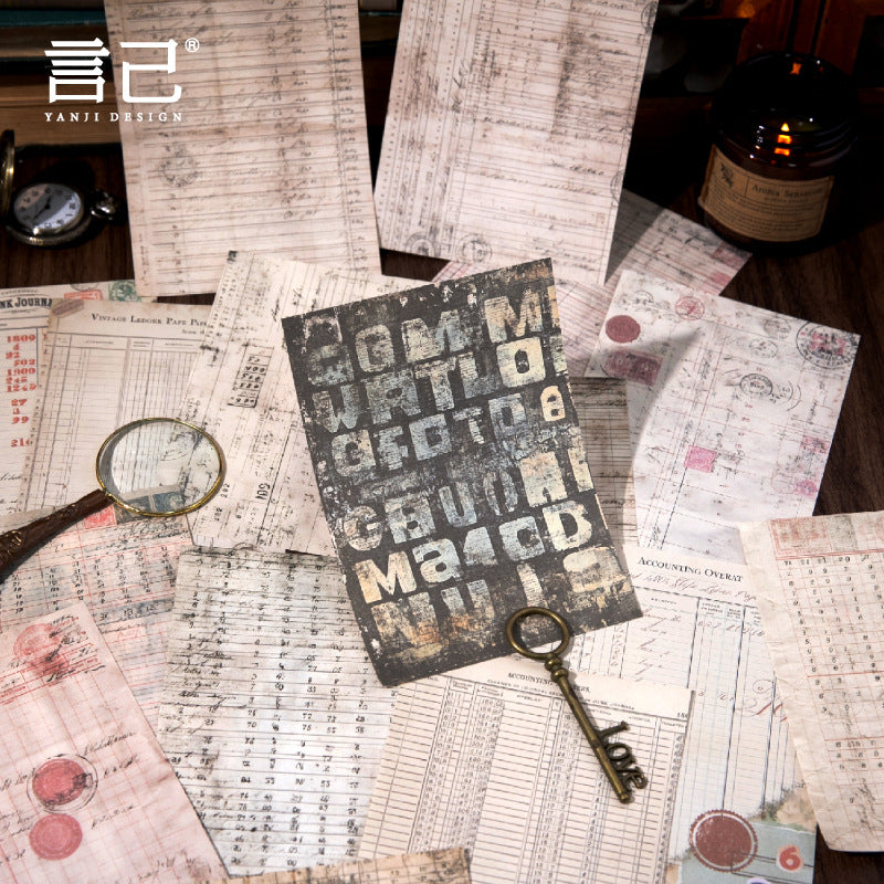 50 Sheets Vintage Junk Journal Paper FDZS