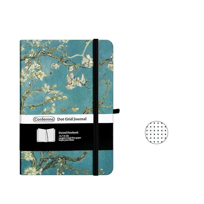Van Gogh Inspired A5  Notebook - Almond Blossom
