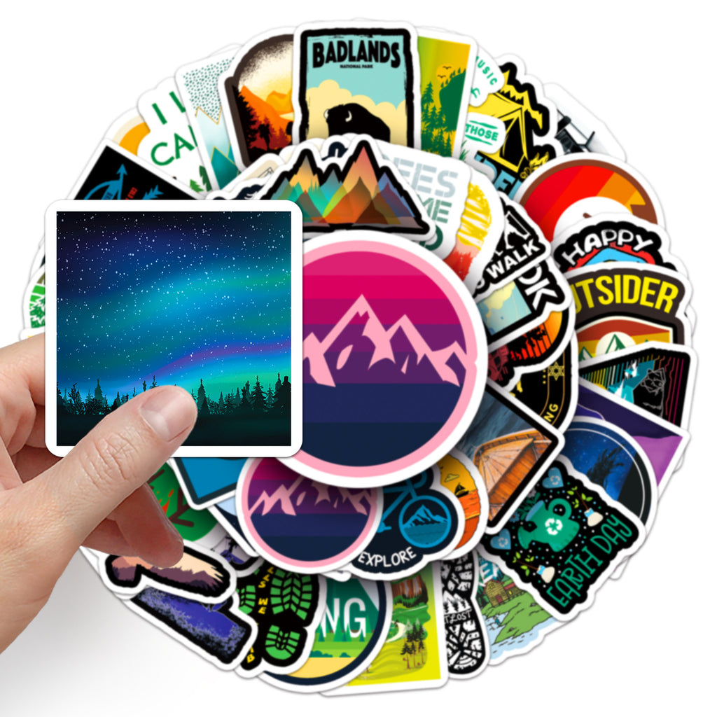 50Pcs Travel Camping Vinyl Stickers TRV24