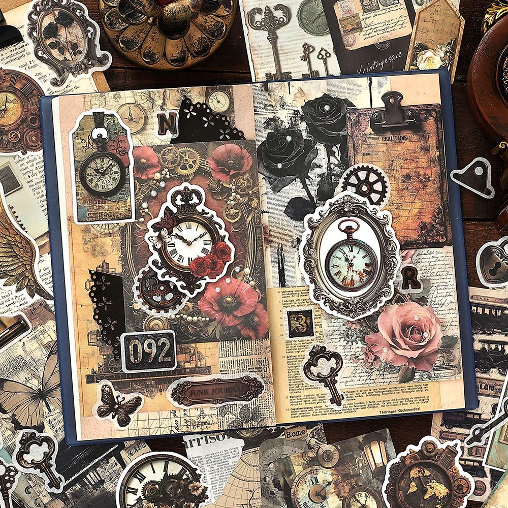 200 Pcs Vintage Junk Journal Supplier Kit SGSCX