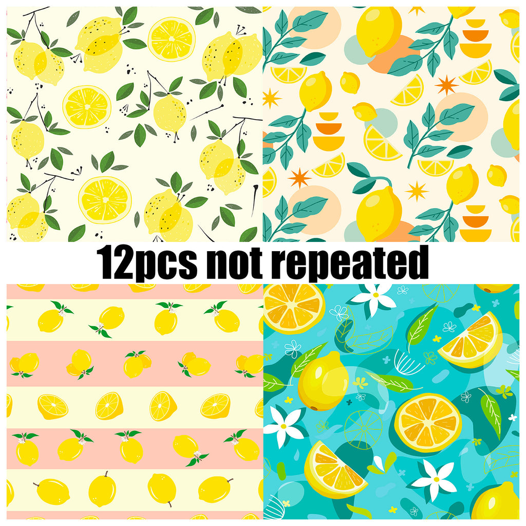 6 inch Lemon Scrapbook Paper Pad PA849